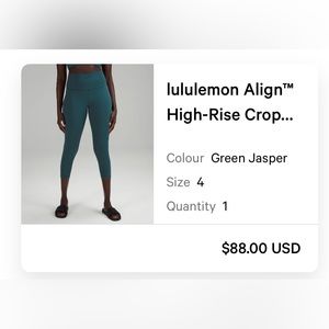 lululemon Align High-Rise Crop “23